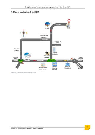 Le déploiement d’un serveur de stockage en réseau : Cas de La CRTV
Rédigé et présenté par ABOLLA Alain Christian
7
7- Plan de localisation de la CRTV
Figure 2 : Plan de localisation de la CRTV
 