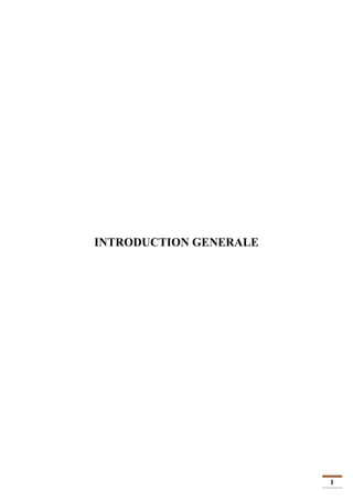 1
INTRODUCTION GENERALE
 