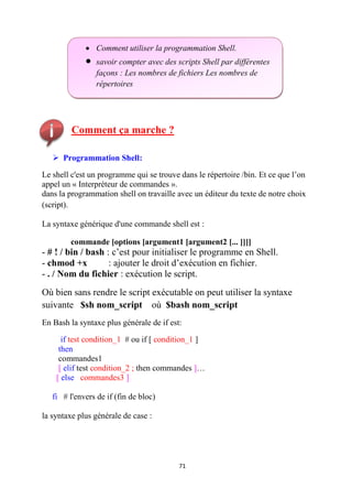 Rapport Des Travaux Pratiques Unix