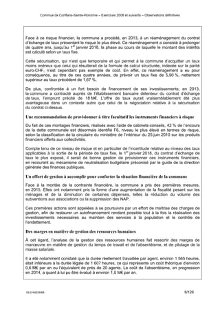 Commue de Conflans-Sainte-Honorine – Exercices 2008 et suivants – Observations définitives
S2-2160235/BB 8/126
RECOMMANDAT...