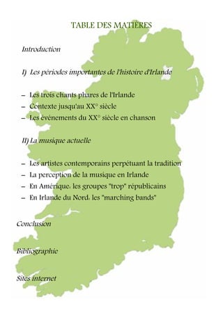 Musique Pour Memoire De Guerre L Irlande
