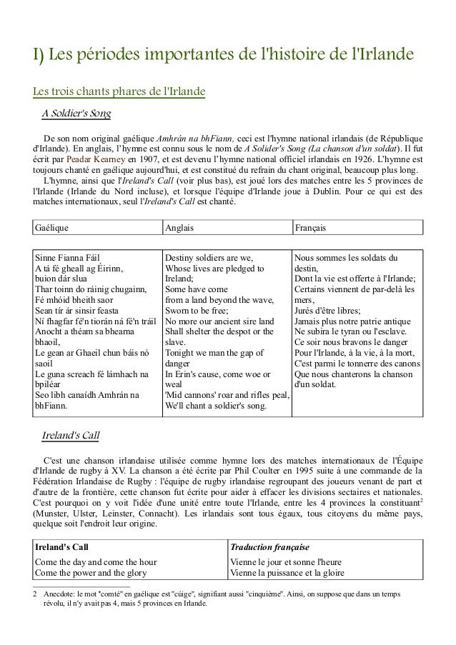 Musique Pour Memoire De Guerre L Irlande