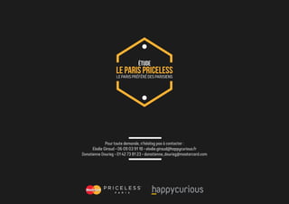 Rapport d'étude happycurious pour MasterCard - Le Paris préféré des Parisiens