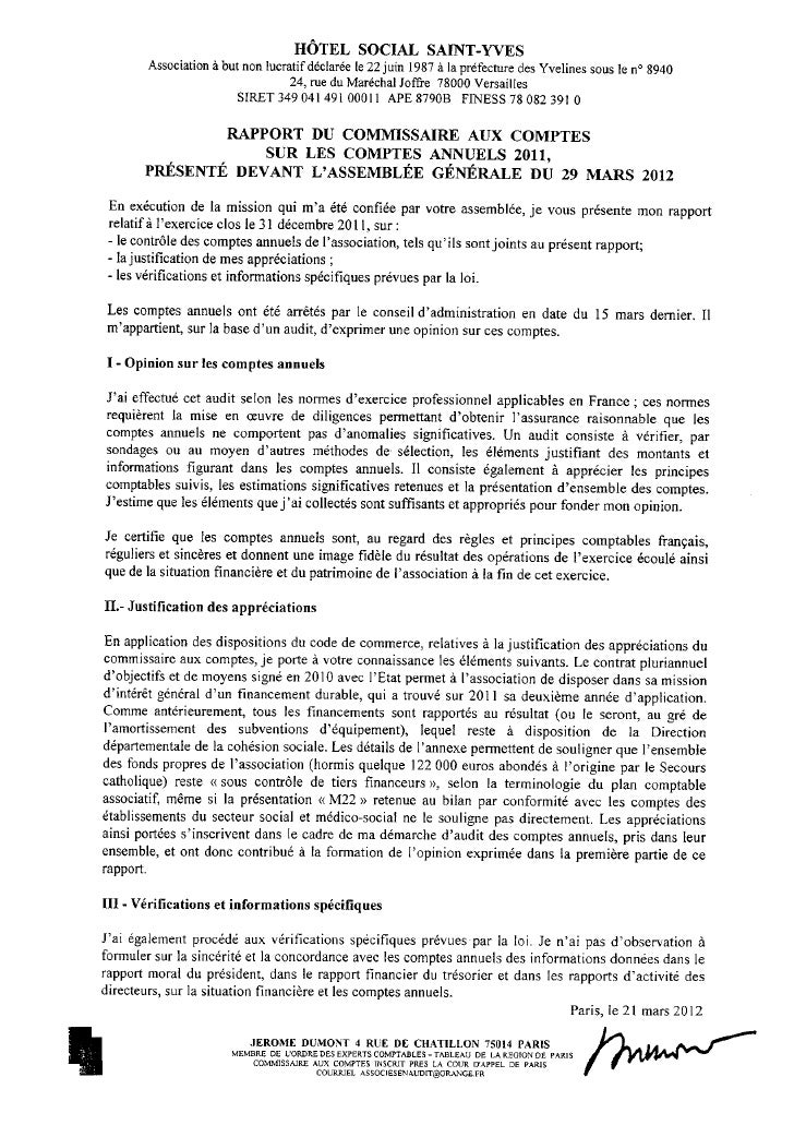 Rapport De Stage Commissariat Aux Comptes Pdf