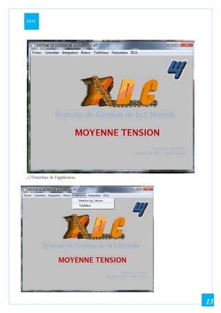 DDT
13
.//l’interface de l’applicaton.
 