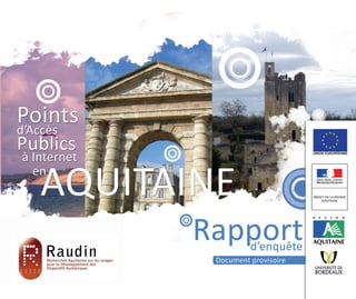 Raudin : Recherches Aquitaines sur les Usages pour le   1
          Développement des Dispositifs Numériques
 