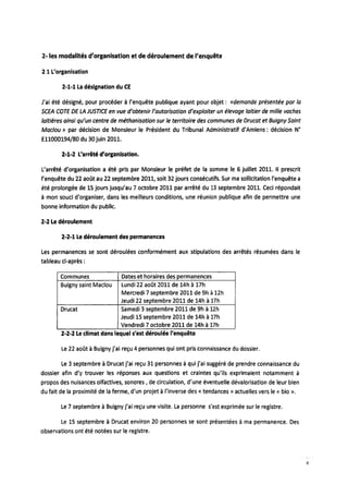 Rapport enquête publique