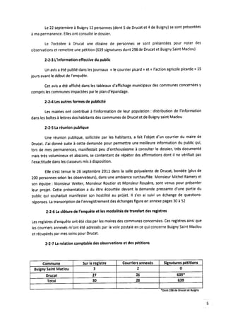 Rapport enquête publique