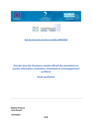 Rapport Etat Des Lieux Des Service De Proximite Sur Le Territoire Du