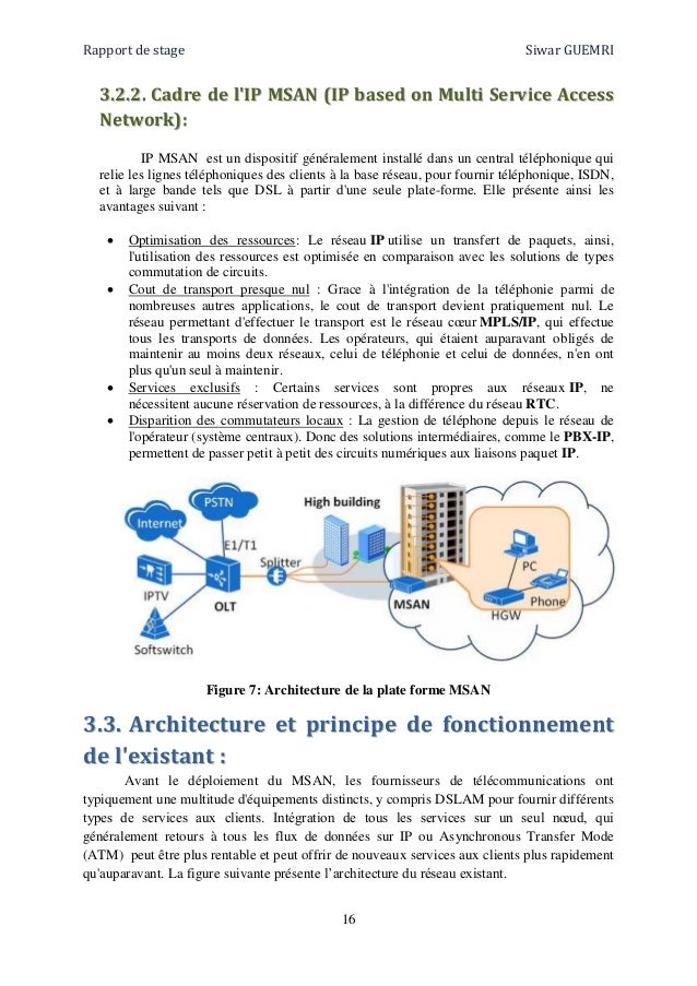 Rapport stage IPMSAN Tunisie télécom