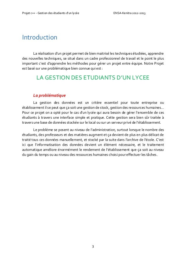 Rapport Projet Gestion des Etudiants avec C++
