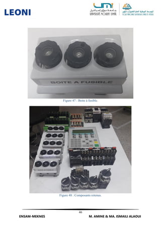 46
ENSAM-MEKNES M. AMINE & MA. ISMAILI ALAOUI
Figure 47 : Boite à fusible.
Figure 48 : Composants retenus.
 