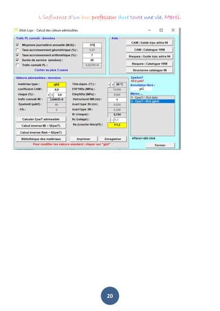 L’influence d’un bon professeur dure toute une vie. Merci.
20
 