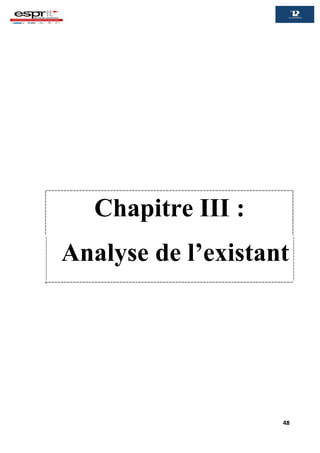 48
Chapitre III :
Analyse de l’existant
 