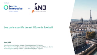 Jean-Daniel Lévy, Directeur délégué – Stratégies politiques et d’opinion
Pierre-Hadrien Bartoli, Directeur des études poli...