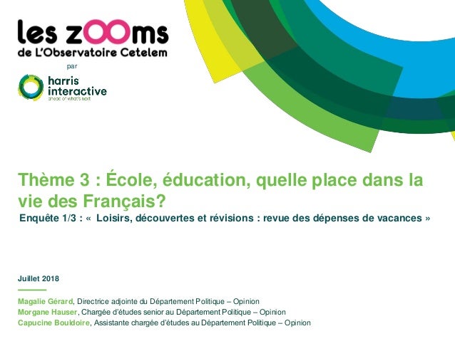 Observatoire Cetelem 2018 T3s1 Loisirs Decouvertes Et Revisions