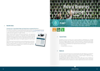 33
32 RAPPORT D’ACTIVITÉ 2020
Lancement de la « Science-Based Targets and Climate Action Luxembourg Task Force »
En été 2020, IMS en collaboration avec son homologue belge The Shift a échangé sur la création d’un groupe de travail
sur la neutralité carbone basé sur la méthodologie des Sciences-Based Targets (voir article SUSTAINABILITY Mag #08)
et a ainsi organisé plusieurs webinaires préparatoires. Plus de 20 entreprises membres ont
manifesté leur intérêt à collaborer et à travailler ensemble.
Ainsi, le 8 décembre 2020, journée mondiale pour le climat, IMS a invité l’ensemble des
membres de son réseau à rejoindre la « 
Science-Based Targets and Climate Action
Luxembourg Task Force ». La Task Force a pour objectif de créer une plateforme d’échange
dynamique et d’accompagnement afin d’amener les organisations participantes à définir des
objectifs concrets de réduction de leurs émissions de gaz à effet de serre compatibles avec
le respect du budget carbone mondial et à les respecter (trajectoire 2°C suite à l’accord
de Paris).
Dans le cadre du Pacte Climat 2.0,laTask Force aura des retombées positives car elle traitera
également du « scope 3 » des bilans carbones qui inclut la chaîne d’approvisionnement
et donc les parties prenantes sur le territoire. Des passerelles avec les acteurs du
Pacte Climat travaillant sur ces thématiques avec les communes seront établies afin de
sensibiliser les parties prenantes à 380 degrés.
Neutralité Carbone
<
PLANET
Natural Resources
& Biodersity
Les ressources naturelles et la biodiversité sont menacées
quotidiennement à travers le monde. Chaque année, 13 millions
d’hectares de forêts, l’abri de milliers d’espèces, sont détruits,
augmentant ainsi dangereusement la désertification et menaçant
la vie telle que nous la connaissons actuellement.
Corporate Gardens
<
En 2020, IMS a poursuivi son travail au sein du comité de pilotage sur l’implémentation de la « Stratégie
Nationale Urban Farming » pour le Ministère de l’Environnement, du Climat et du Développement Durable.
On ne peut ici négliger les difficultés à concilier « jardins en entreprises » et télétravail. Les projets pilotes
ont été freinés. La dématérialisation des ateliers et des réunions nous a obligés à limiter les aspects pratiques
et à nous focaliser sur la sensibilisation avec l’organisation de deux ateliers pratiques :
•	 les murs végétaux,
•	 les jardins extérieurs et de toitures.
Biodiversité
<
Concilier économie et biodiversité est et sera un des grands défis à relever. IMS s’engage pour une sensibilisation
des acteurs économiques en rejoignant notamment la plateforme Européenne « Business@Biodiversity ». 
Un premier 
webinaire « 
Biodiversity 
and Value 
Creation 
» a permis d’aborder le sujet sous l’angle
des pollinisateurs dont le déclin fait souvent la une de l’actualité. 
La reconnaissance de la région de la Minette au dernier trimestre 2020 comme réserve de Biosphère de
l’UNESCO a également été un des temps forts sur le sujet au Luxembourg. IMS s’est associé à cette réussite
pour sensibiliser les entreprises et organisations à la richesse et fragilité du patrimoine naturel au Grand-Duché. 
 