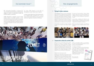 9
8 RAPPORT D’ACTIVITÉ 2020
IMS - Inspiring More Sustainability - est depuis plus de
10ans,leréseauleaderdesentreprisesluxembourgeoises
engagées en matière de responsabilité sociétale des
entreprises (RSE) au Luxembourg.
L’ASBL indépendante et apolitique, reconnue d’utilité
publique explore de nouvelles solutions et teste
concrètement des alternatives durables,via des groupes
de travail et des projets pilotes aux impacts positifs. À
travers nos projets, IMS facilite les initiatives innovantes
en mobilisant l’ensemble des acteurs (privés, publics et
associatifs).
Les projets d’IMS abordent les trois piliers du
développement durable : People, Planet, Prosperity.
Le réseau compte 168 membres et 50 membres associés
au 31 décembre 2020. Il représente ainsi 17 % de la
masse salariale luxembourgeoise et est le représentant
national de l’organisation européenne CSR Europe.
IMS Luxembourg est attaché à ce que son équipe fédère
autour des valeurs de l’organisation qui sont le partage,le
leadership et la responsabilité. Notre développement est
le fruit d’une équipe solidaire, dynamique et passionnée.
Chez IMS, nous fonctionnons sur base de confiance.
Les collaborateurs sont au centre de l’activité et nos
solutions sont l’aboutissement de réflexions d’équipe. Le
bien-être au travail est notre priorité et nous sommes
convaincus que la diversité et l’inclusion représentent
une richesse pour nos collaborateurs et notre activité.
L’année 2020 a été rythmée par plusieurs formations
en équipe afin de maintenir notre cohésion malgré la
distance.
Dès janvier, nous avons participé à l’atelier « Insights
Discovery » ayant pour but de mieux comprendre ses
collègues et de mieux se connaître soi-même afin d’avoir
des relations de travail respectueuses, productives et
positives.
L’année entière a également été rythmée par des
formations d’équipe en intelligence collective. L’équipe
d’IMS Luxembourg a participé à plusieurs sessions afin
d’augmenter ses compétences en facilitation.
Enfin, en fin d’année, notre équipe a pu s’essayer au
jardinage grâce à l’atelier « Potager en entreprise » réalisé
à distance.
Nos engagements
Partage de valeurs communes
Compensation carbone des activités d’IMS
solaire, aux technologies mobiles et à la microfinance
pour offrir des systèmes domestiques high-tech aux pays
africains en voie de développement.
Des impacts récompensés
Les avantages de ce programme sont environnementaux,
sociaux mais également économiques. Mobisol Smart
Solar Homes a reçu le prix Momentum
For Change. Il offre un système durable,
simple d’utilisation et permet le
développement de l’éducation et de la
téléphonie auprès des foyers modestes
et des petites entreprises.
Pour en savoir plus :
www.myclimate.org
Dans le cadre de ses activités, IMS Luxembourg s’efforce
de limiter au maximum son empreinte carbone via
MyClimate. Pour la cinquième année, IMS a compensé
l’empreinte carbone de l’intégralité de ses activités à
travers le projet Mobisol Smart Solar Homes, qui installe
des systèmes domestiques high-tech à énergie solaire aux
endroits où l’accès à l’électricité est limité. Ces systèmes
sont basés sur des nouvelles technologies et sont une
alternative propre et abordable aux énergies fossiles.
Mobisol Smart Solar Homes en bref
En Afrique, plus de 600 millions de personnes, soit 60 %
de la population, n’ont pas accès à l’électricité, ce qui les
oblige à utiliser des sources d’énergies fossiles coûteuses
et inefficaces. Ce programme a tout d’abord été mis
en place en Tanzanie puis au Rwanda et a pour projet
de s’étendre au Ghana et Kenya. Il fait appel à l’énergie
Qui sommes-nous ?
 