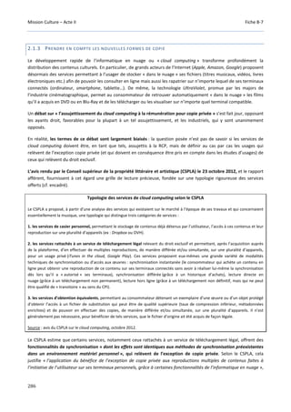 Culture Acte 2 - rapport Lescure