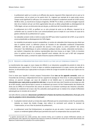 Culture Acte 2 - rapport Lescure