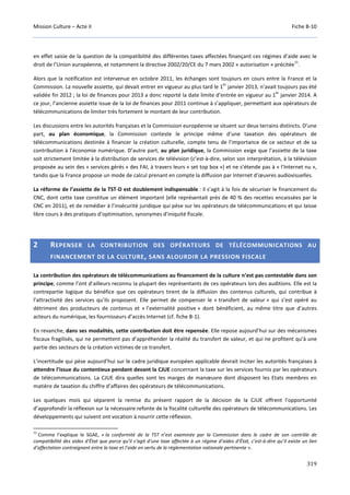 Culture Acte 2 - rapport Lescure