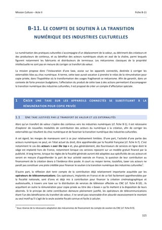 Culture Acte 2 - rapport Lescure