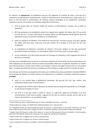 Culture Acte 2 - rapport Lescure