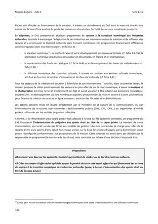 Culture Acte 2 - rapport Lescure