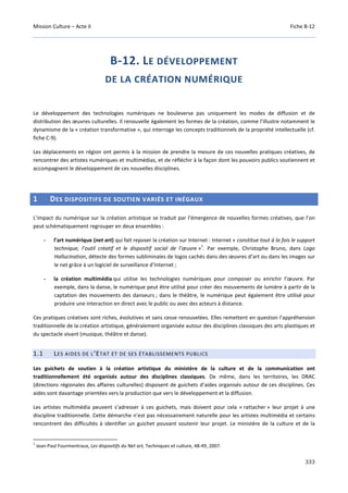 Culture Acte 2 - rapport Lescure