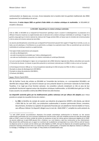 Culture Acte 2 - rapport Lescure