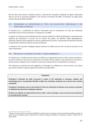 Culture Acte 2 - rapport Lescure