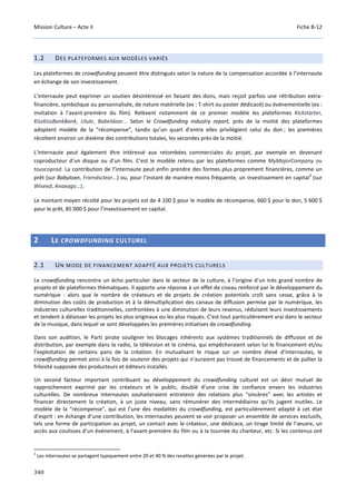 Culture Acte 2 - rapport Lescure