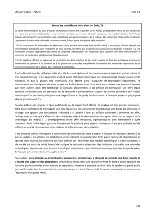 Culture Acte 2 - rapport Lescure