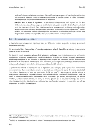 Culture Acte 2 - rapport Lescure