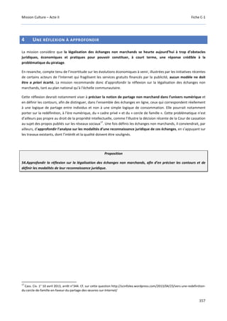 Culture Acte 2 - rapport Lescure