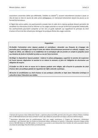 Culture Acte 2 - rapport Lescure