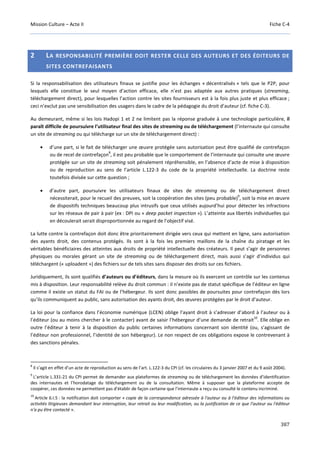 Culture Acte 2 - rapport Lescure