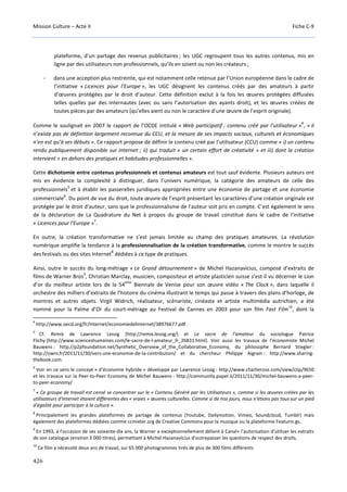 Culture Acte 2 - rapport Lescure