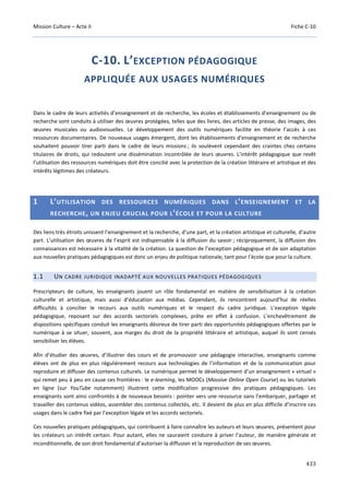 Culture Acte 2 - rapport Lescure