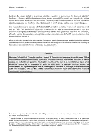 Culture Acte 2 - rapport Lescure