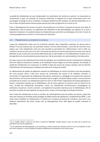 Culture Acte 2 - rapport Lescure