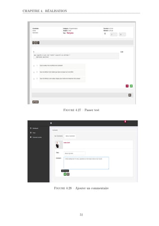 CHAPITRE 4. RÉALISATION
.ECKHA 4.27  Passer test
.ECKHA 4.28  Ajouter un commentaire
51
 