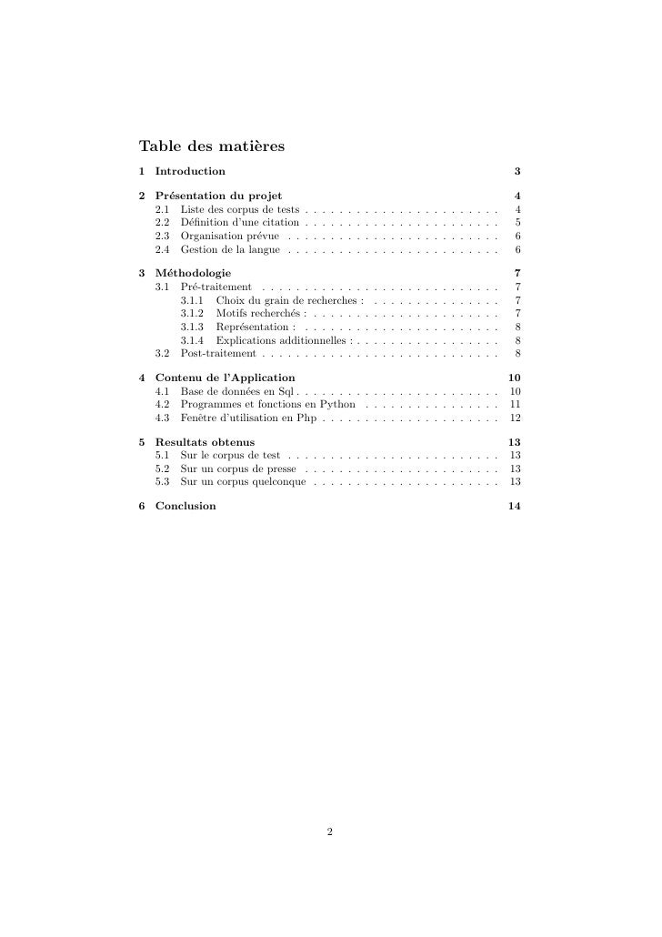 Recherche De Citations
