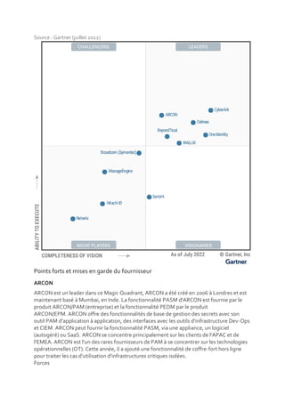 RAPPORT Magic Quadrant 2022 de Gartner pour la gestion des accès à