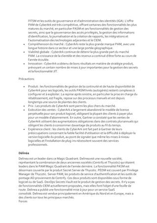 RAPPORT Magic Quadrant 2022 de Gartner pour la gestion des accès à