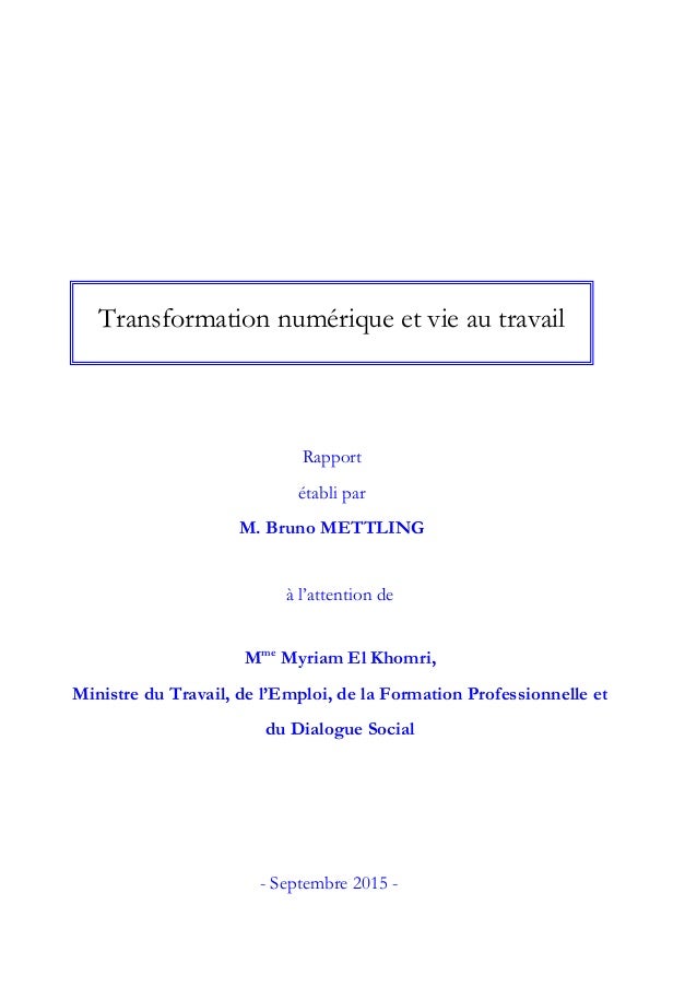 Vignette document Transformation numérique et vie au travail