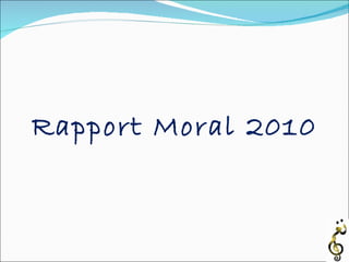 Rapport Moral 2010 