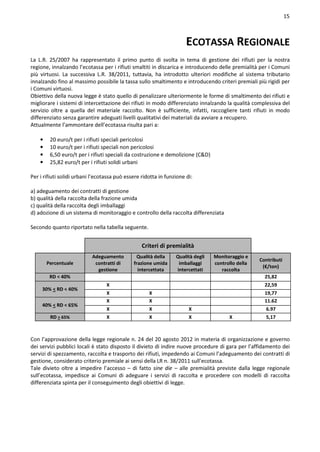 Rapporto comuni ricicloni Puglia 2013