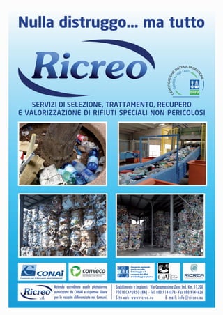 Rapporto comuni ricicloni Puglia 2013