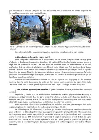 Rapport paysager sur le Square du Temple - Paris - IIIè Arr.